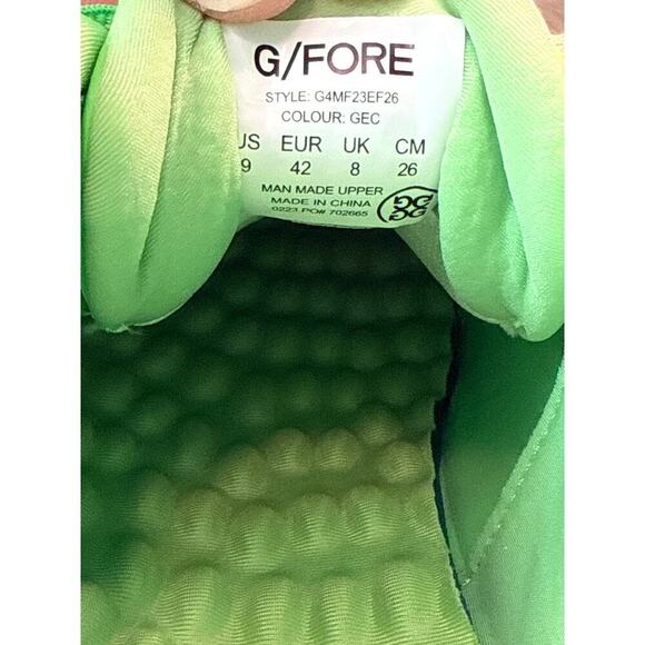 G/FORE MG4+ Size 9 Men\'s Limited Edition Golf Shoes G4MF23EF26-GEC Gecko NEW main image 9